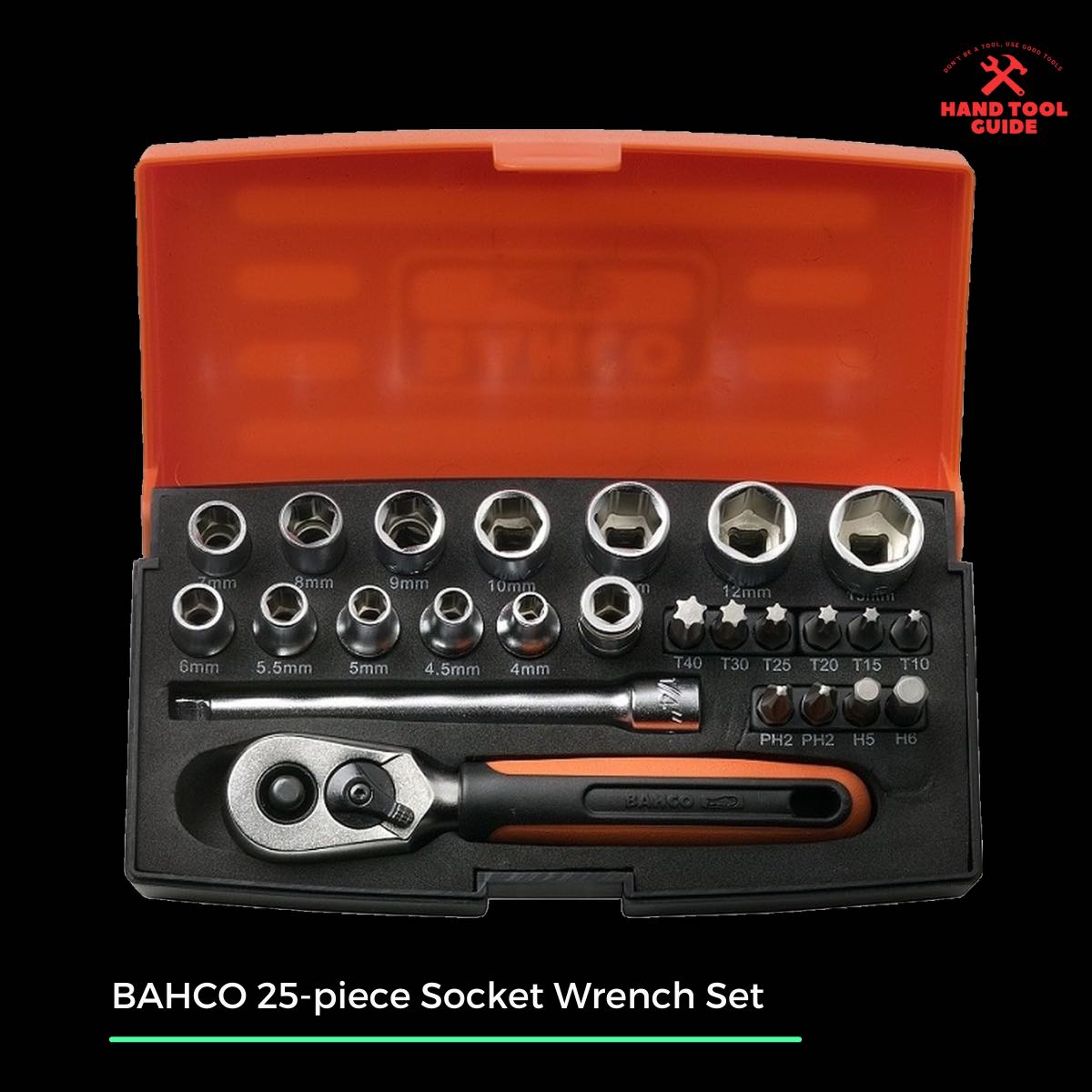 BAHCO 25-piece Socket Wrench Set