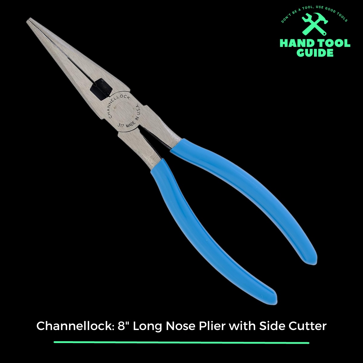 Channellock 8" Long Nose Plier with Side Cutter