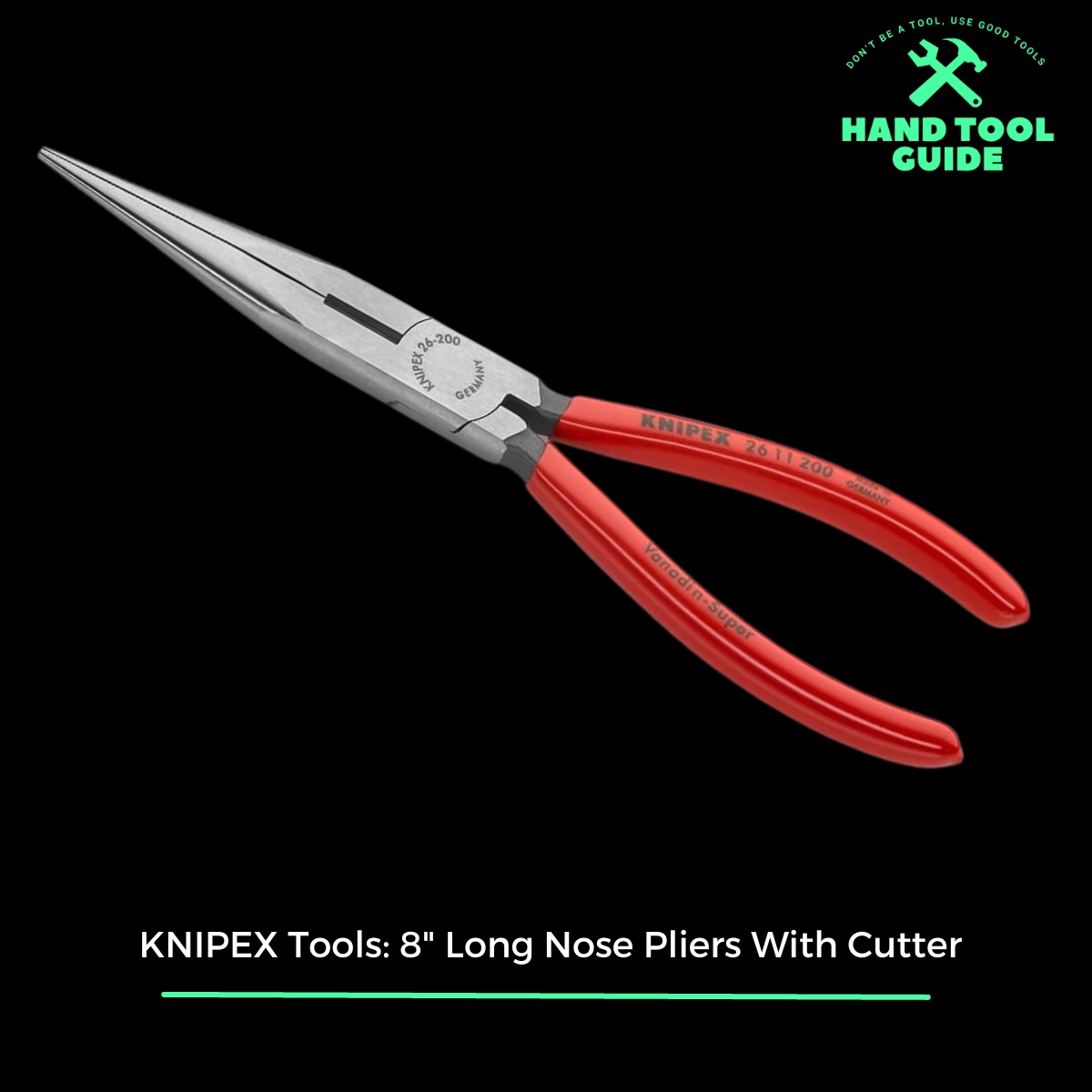 KNIPEX Tools 8" Long Nose Pliers With Cutter